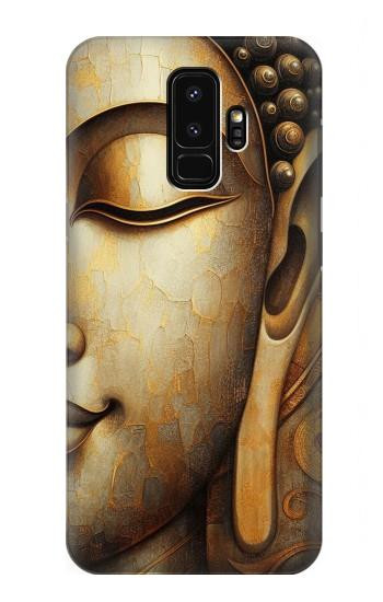 S4022 Vintage Buddha Face Golden Style Case For Samsung Galaxy S9 Plus